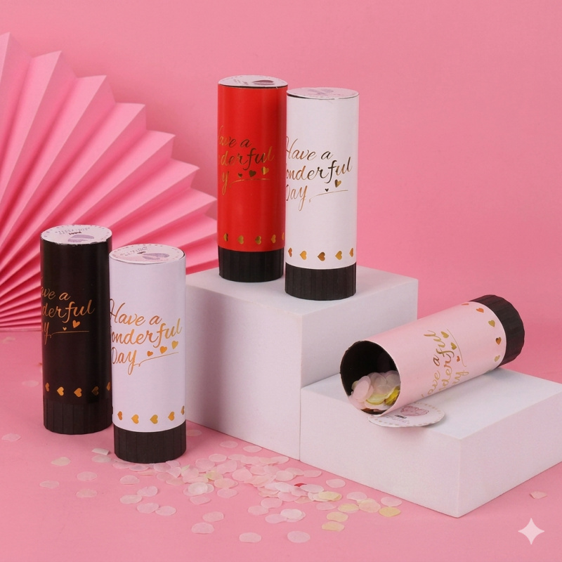 Confetti Cannon Tube - Confetti Cannons Push Pop for Wedding