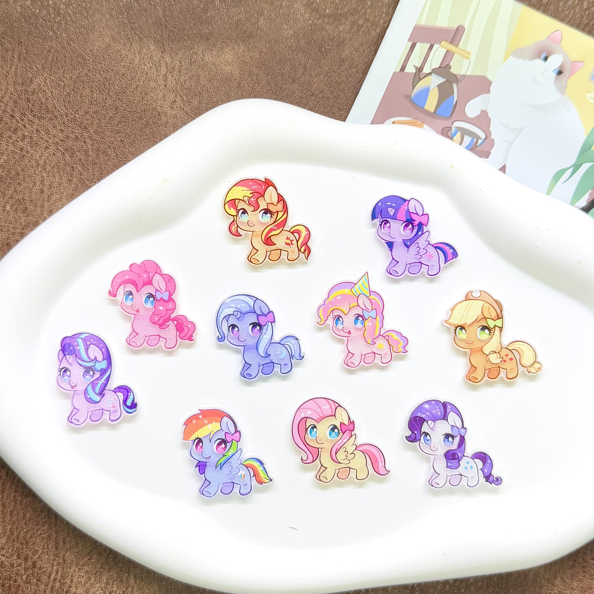 Event Party - 10pcs Cartoon Cute Super Q Pony