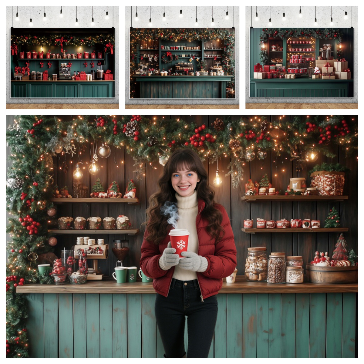 Christmas Photography Backdrop - Dessert Table Backdrop のレビューと価格