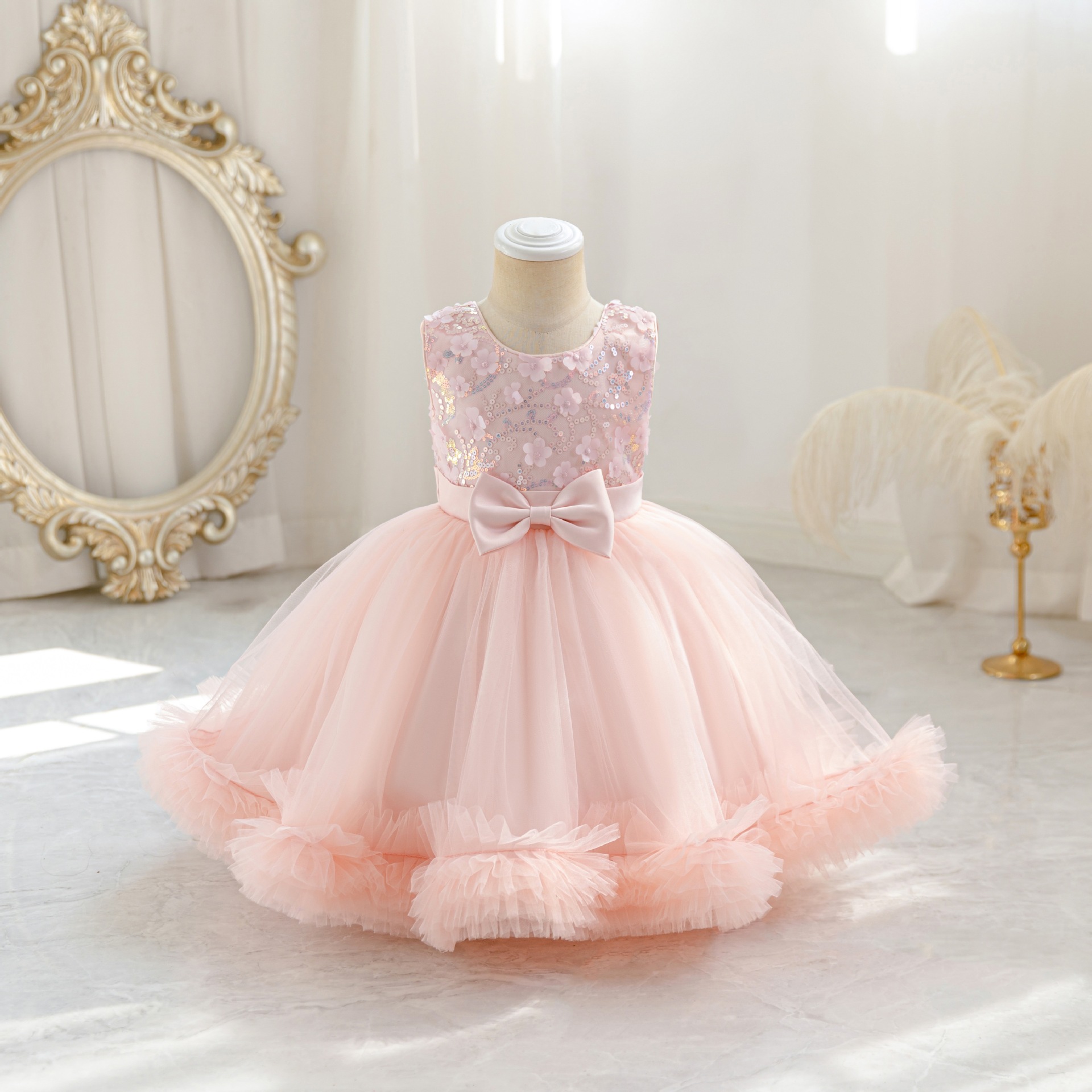 HETISO Tulle Puffy Flower Girl - Glitter Tablecloth のレビューと価格