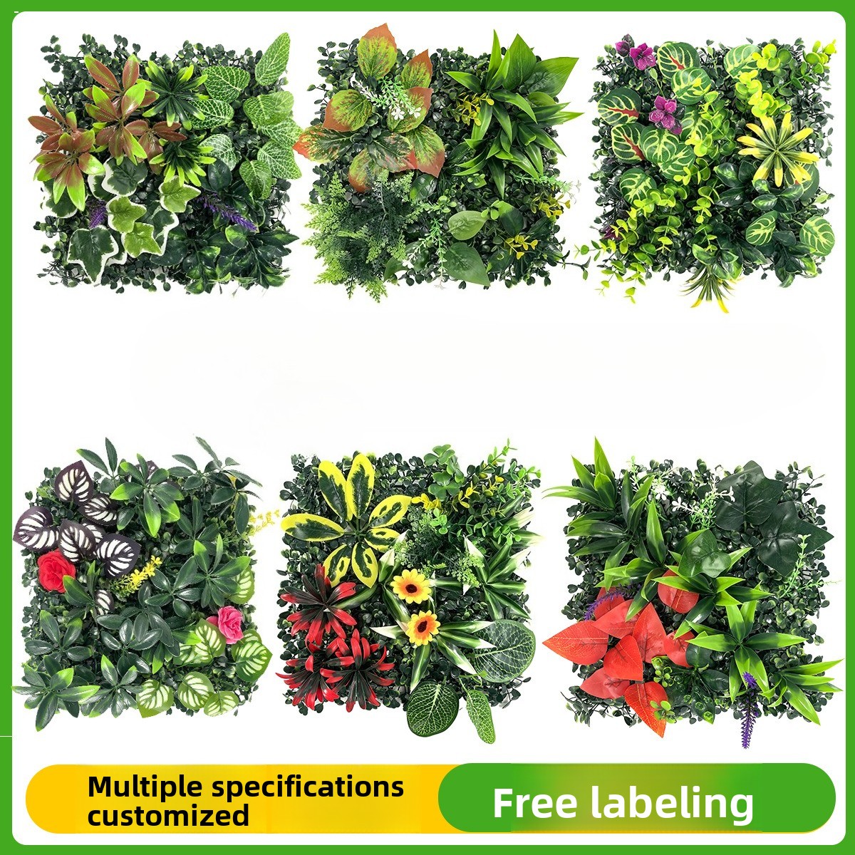 Artificial Plants Grass Wall P - Flower Wall Panel のレビューと価格