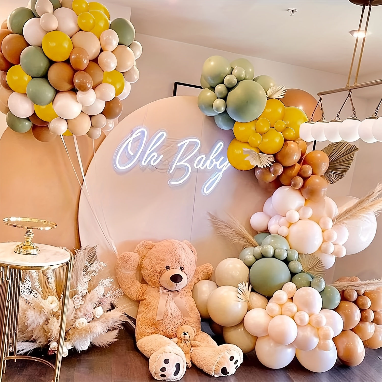 146pcs Sage Green Yellow Ballo - Balloon Arch Kit のレビューと価格