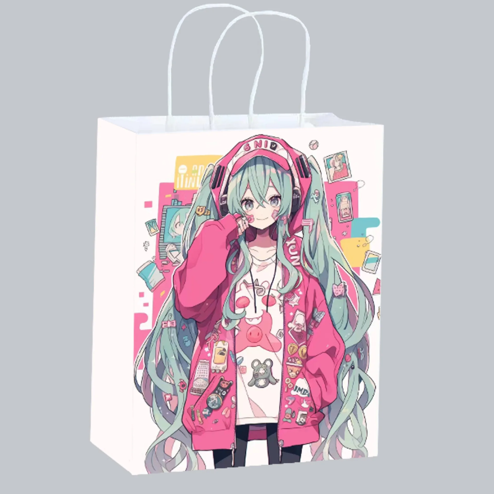 Cute Anime Hatsune Miku Paper  - Party Favor Bag のレビューと価格