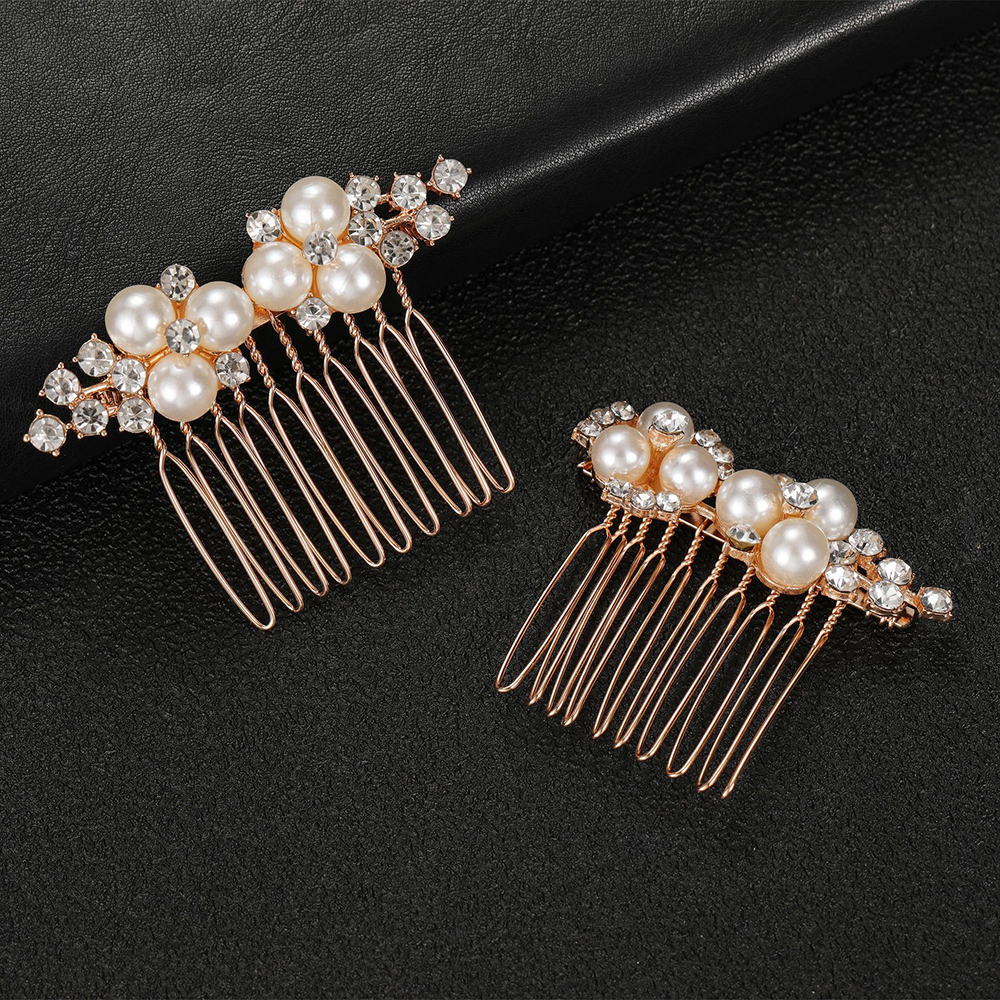 2Pcs Simple Wedding Hair Combs - Event Suppliers のレビューと価格