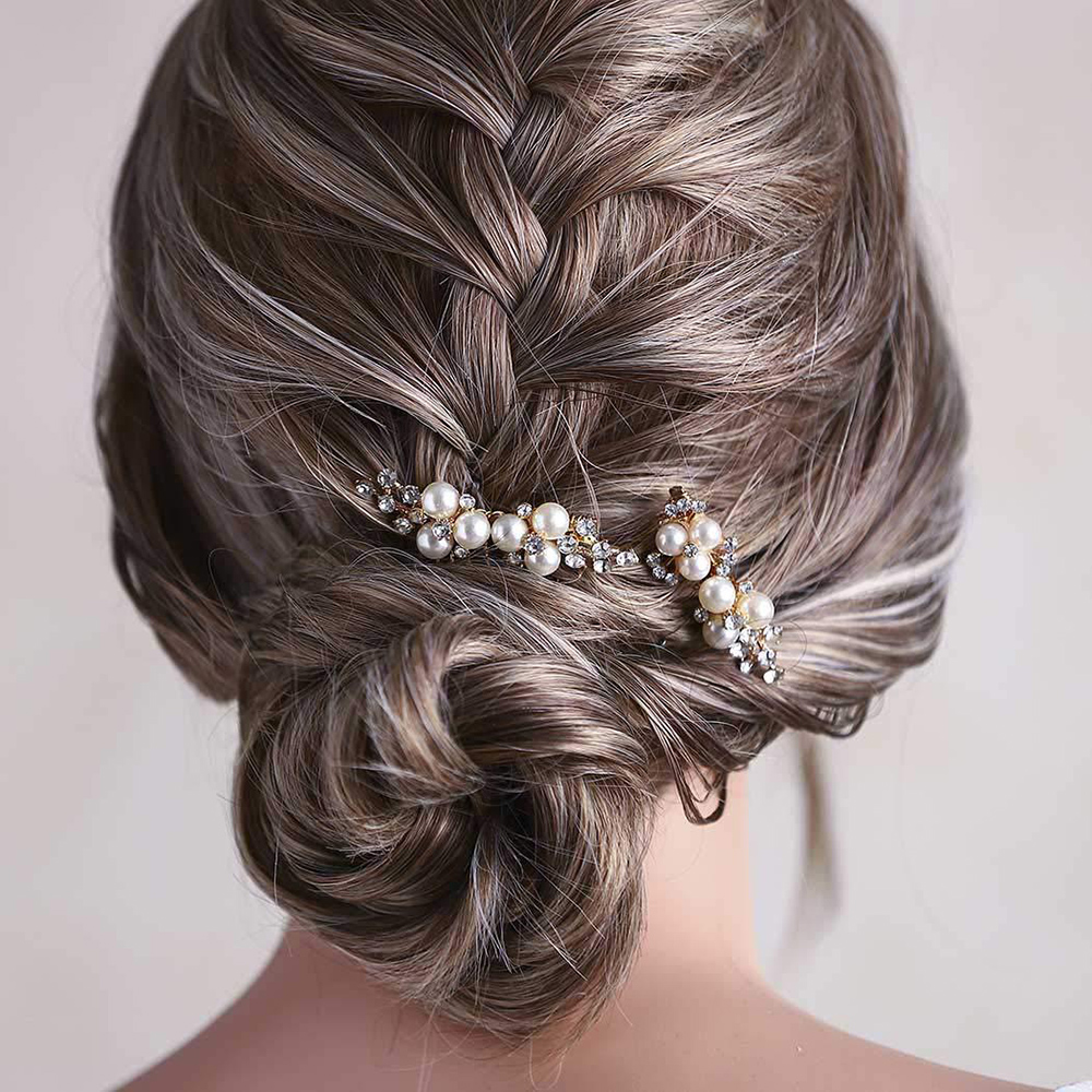 2Pcs Simple Wedding Hair Combs - Event Suppliers のレビューと価格
