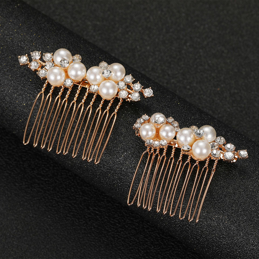 2Pcs Simple Wedding Hair Combs - Event Suppliers のレビューと価格