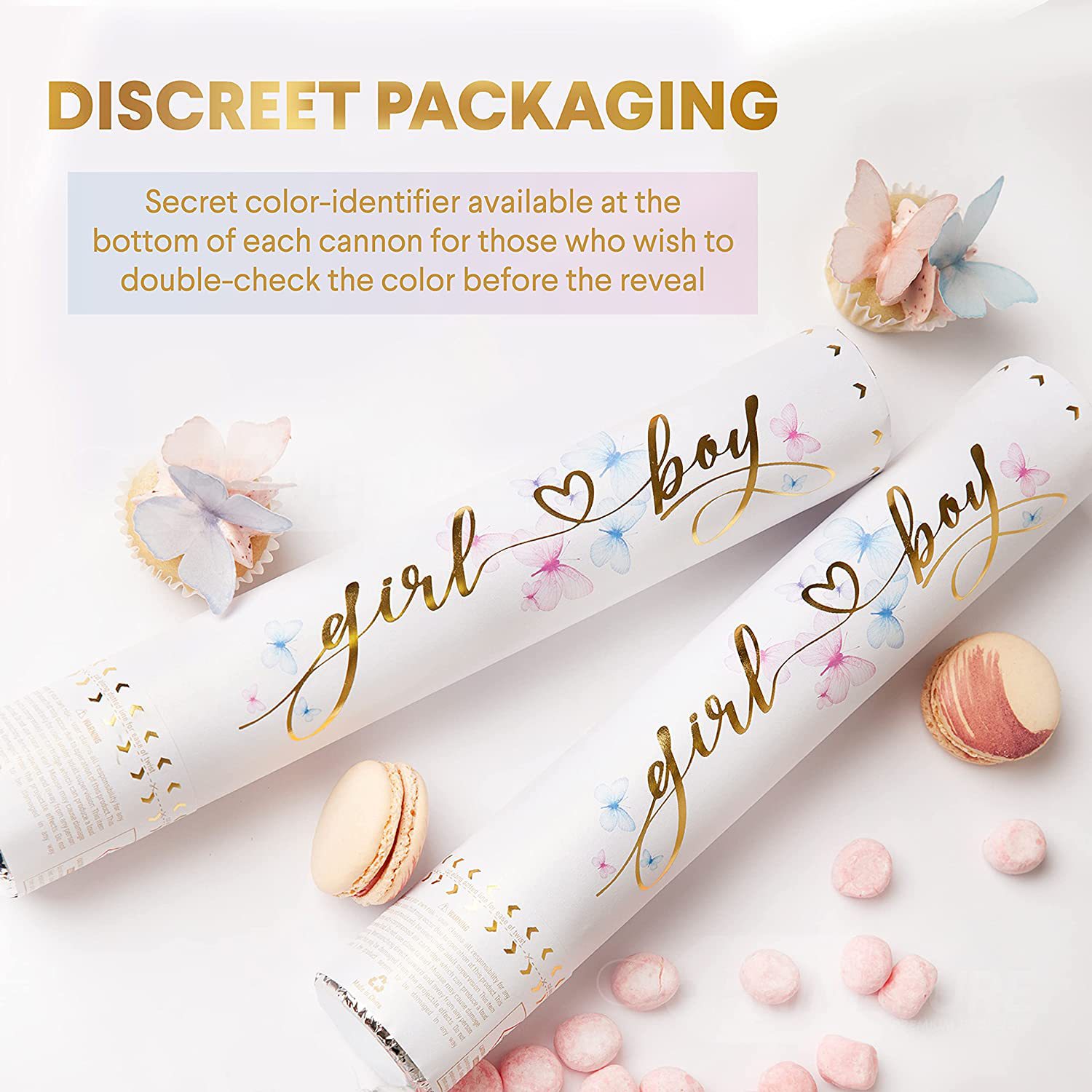 Gender reveal party confetti c - Confetti Cannon Tube のレビューと価格
