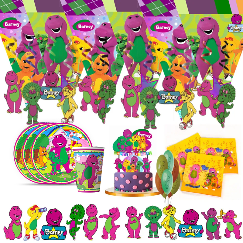 Dinosaur Barney Party Supplies - Table Cloth Disposable のレビューと価格