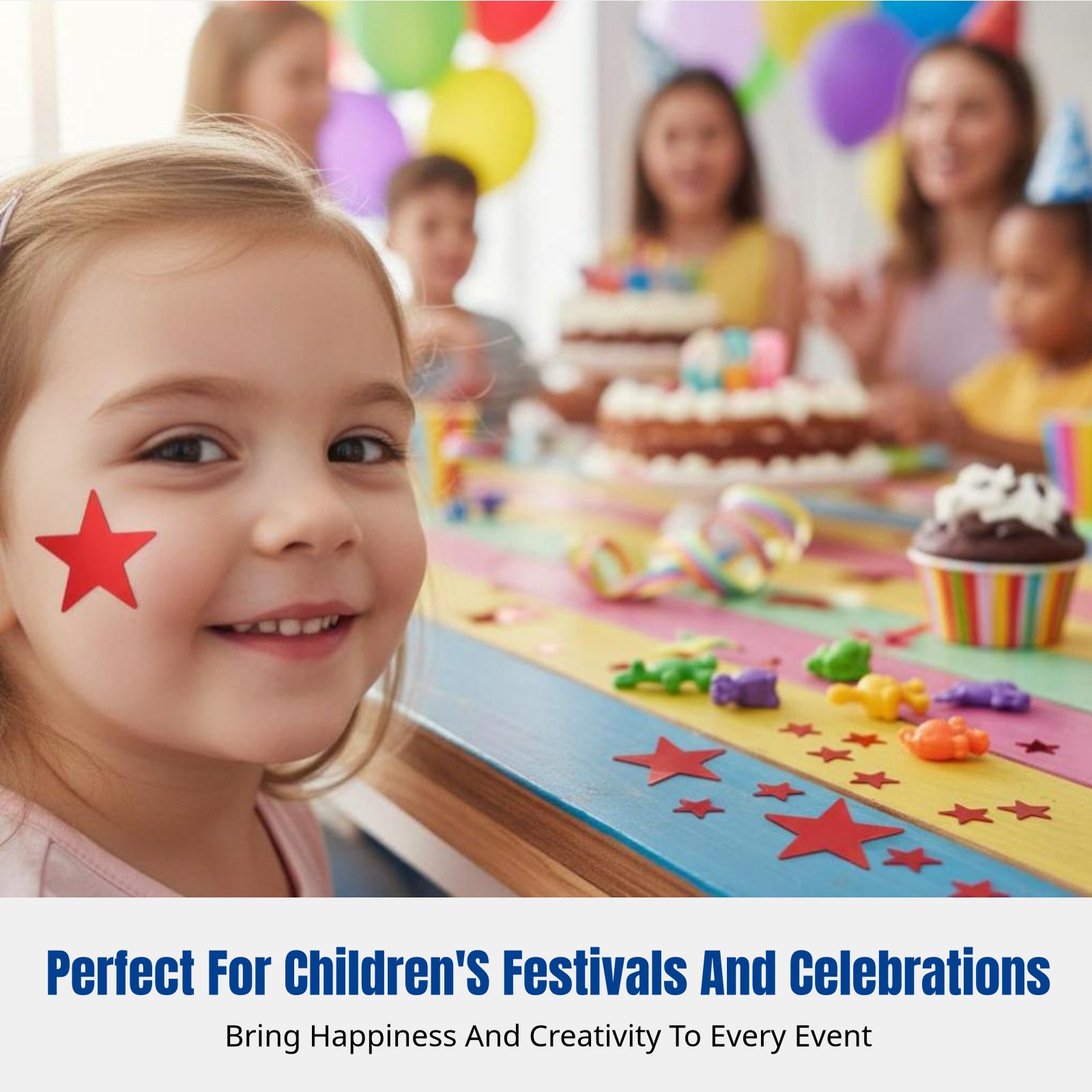 Celestial Sparkle Face Sticker - Event & Party Supply Photos のレビューと価格
