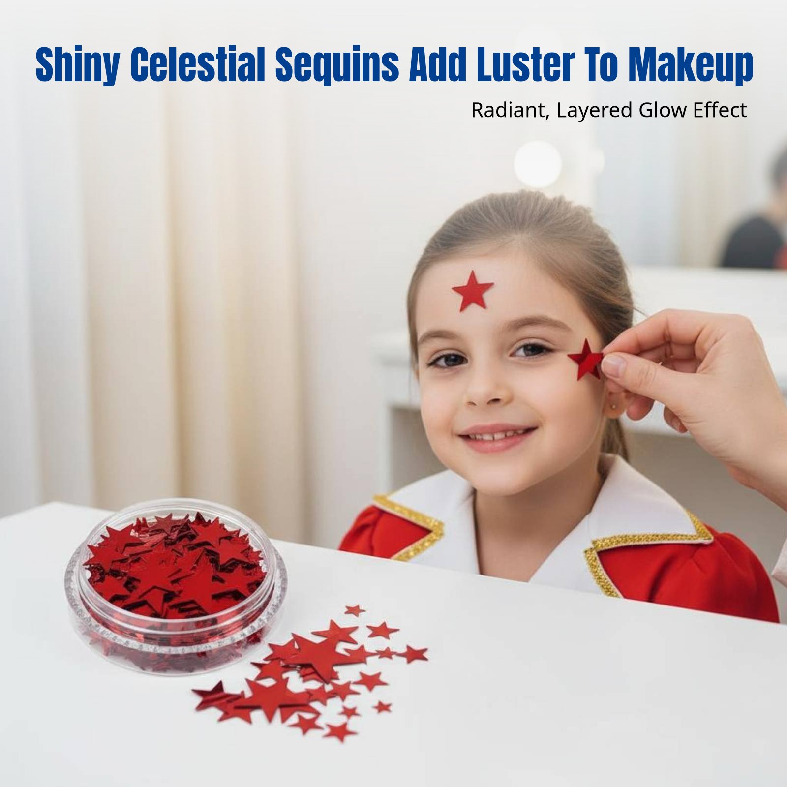 Celestial Sparkle Face Sticker - Event & Party Supply Photos のレビューと価格