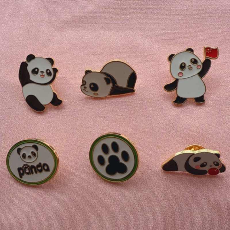 6pcs Cartoon China Panda Badge - Event Party のレビューと価格