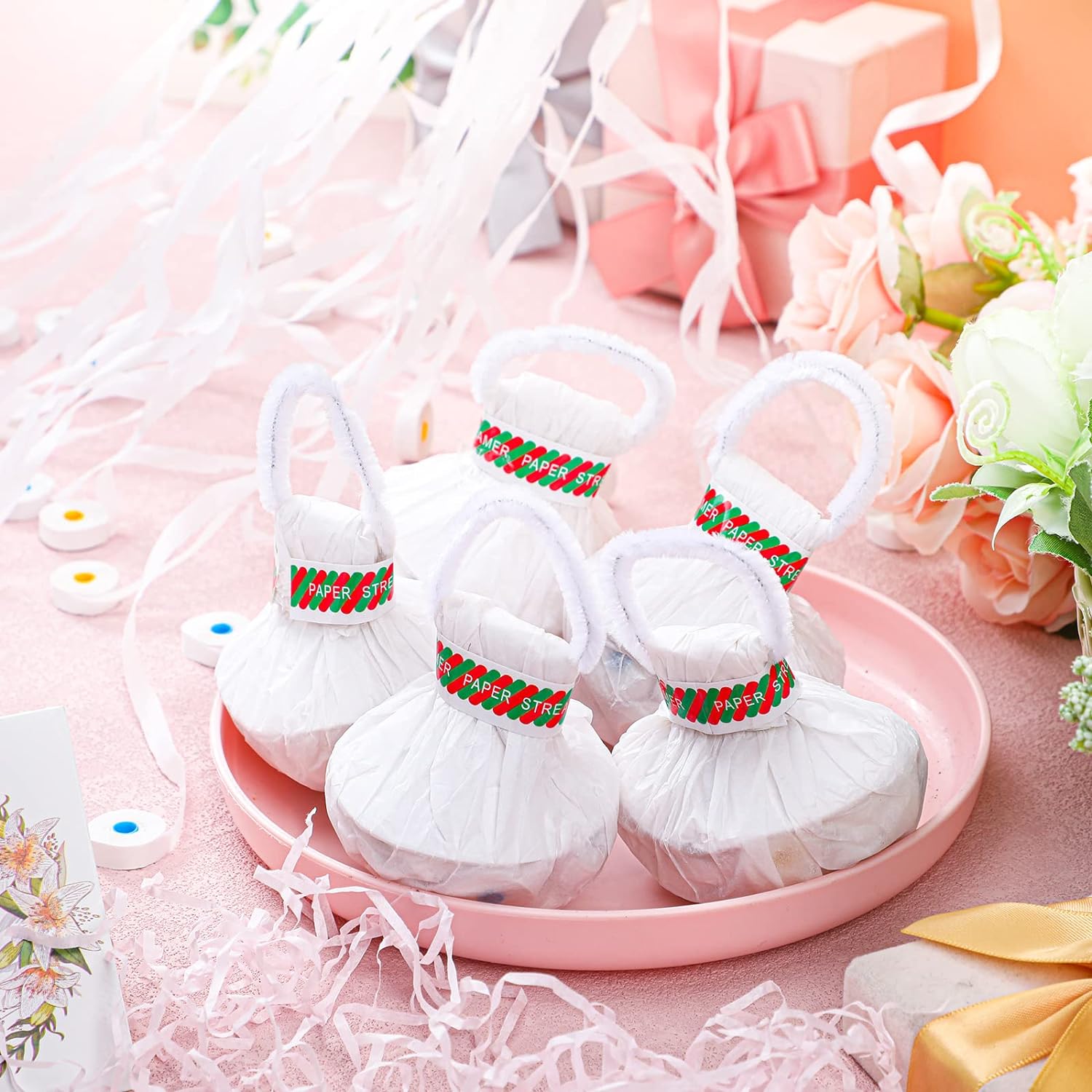 10pcs White Streamers Poppers  - Confetti Cannon Tube のレビューと価格