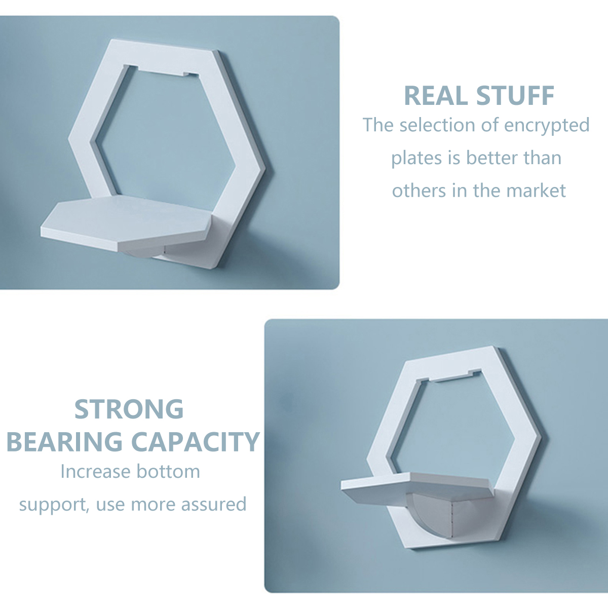 3Pcs Wall Organizer Wall Shelf - Flower Wall Panel のレビューと価格