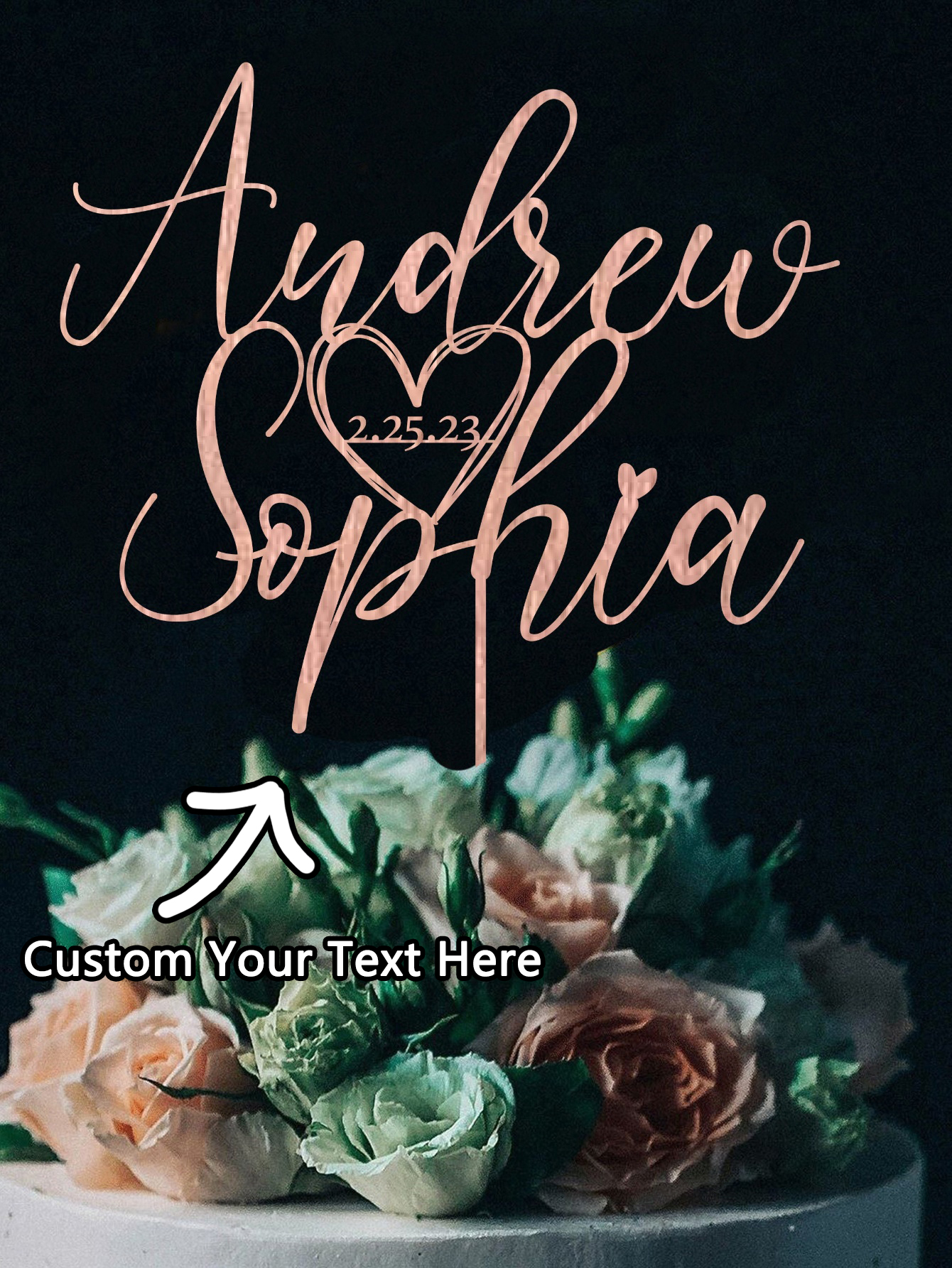 Custom Cake Topper - 1PC Perso - Event Suppliers のレビューと価格