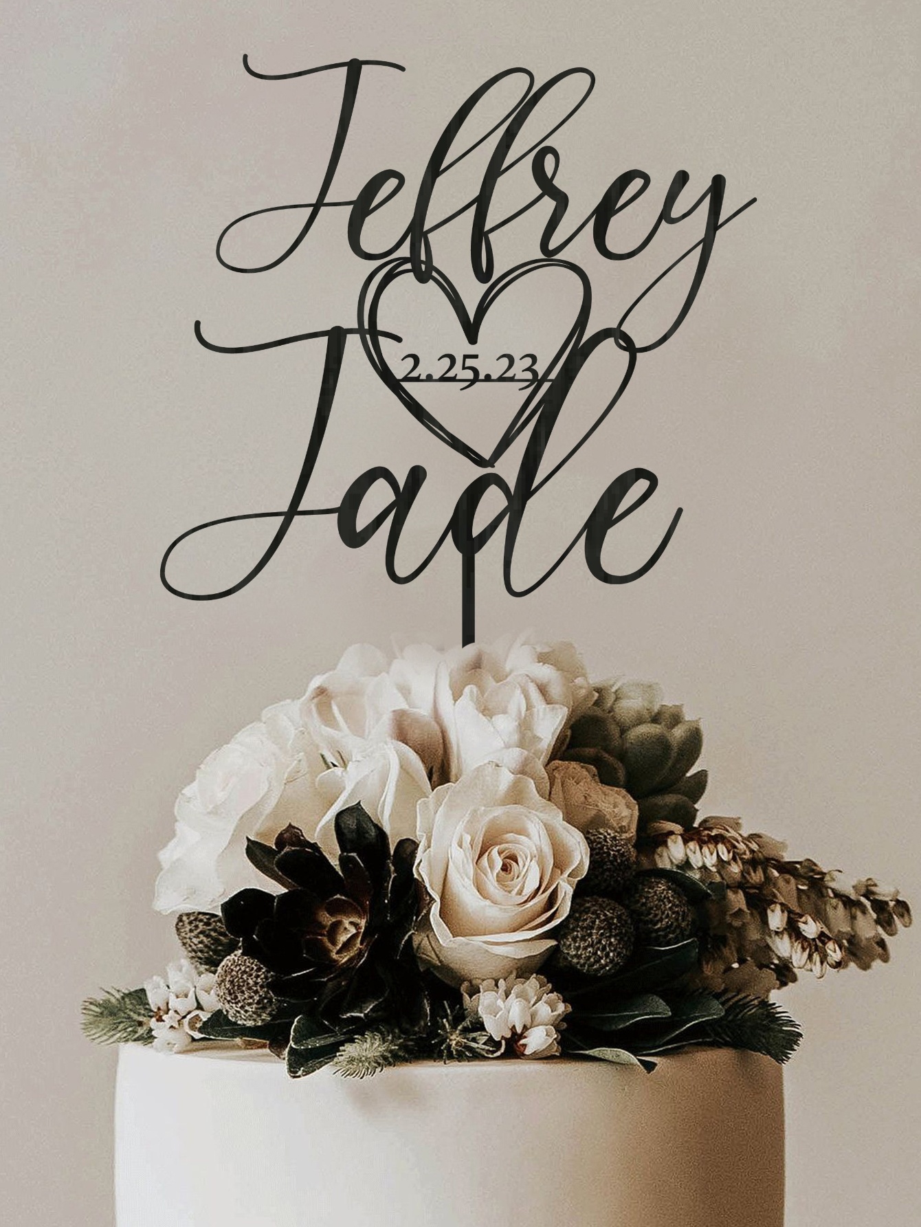 Custom Cake Topper - 1PC Perso - Event Suppliers のレビューと価格