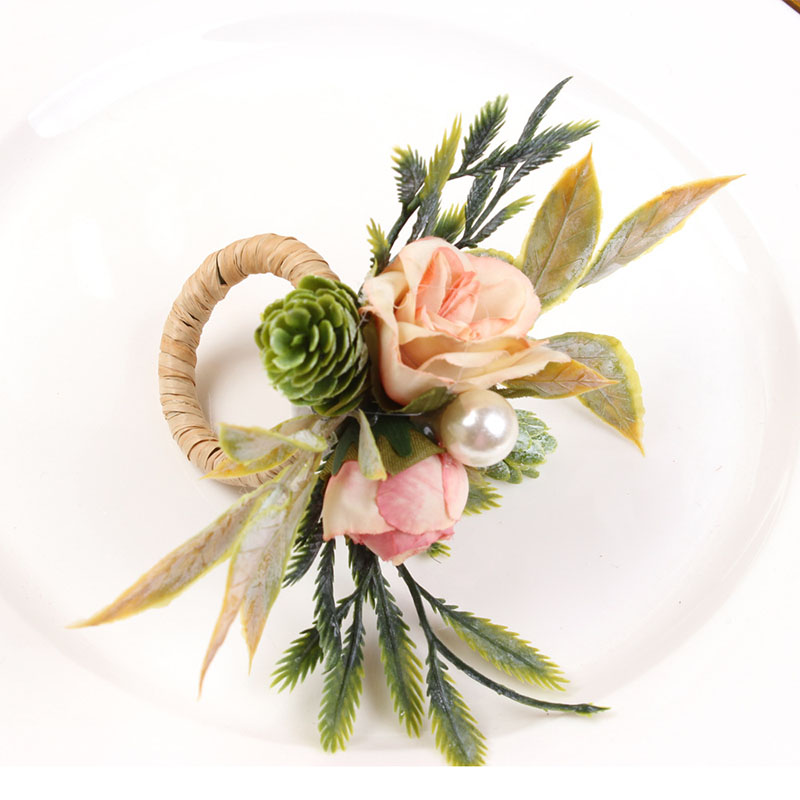 Napkin Rings Holder Rose & Pin - Party Event Supplier のレビューと価格