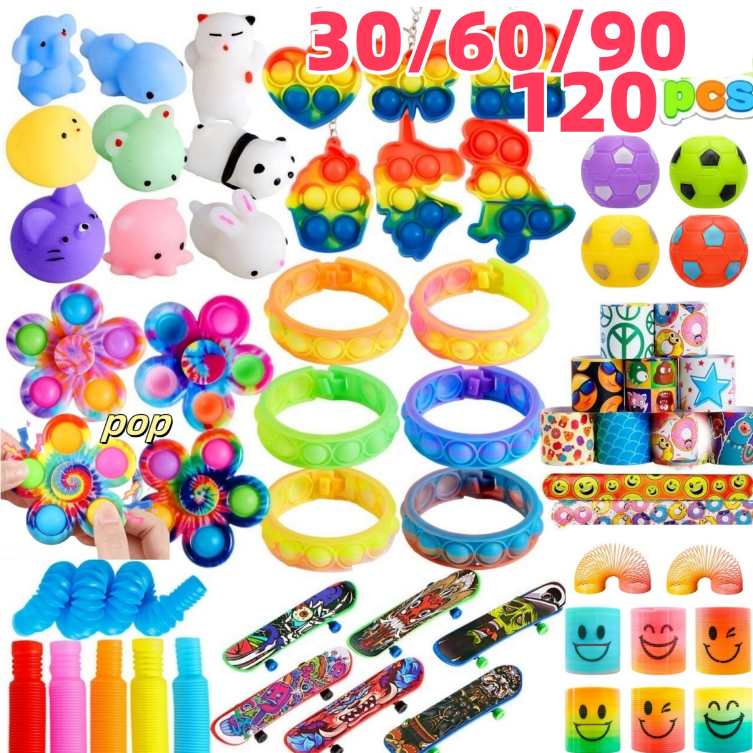 Bulk Pack of 30-120 Popular Fi - Event Party のレビューと価格