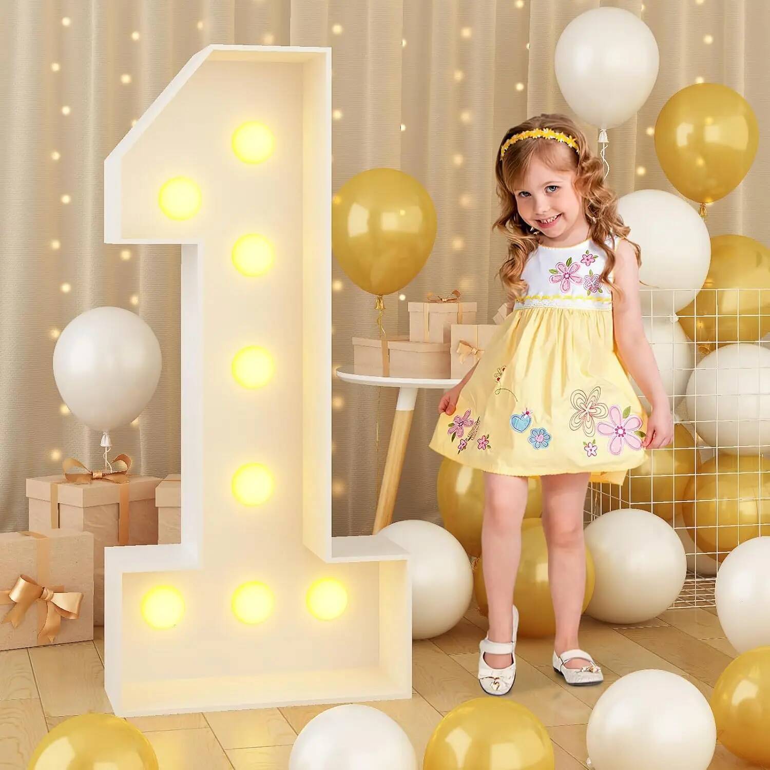 Giant Number Led Light for Kid - Led Balloon Light のレビューと価格