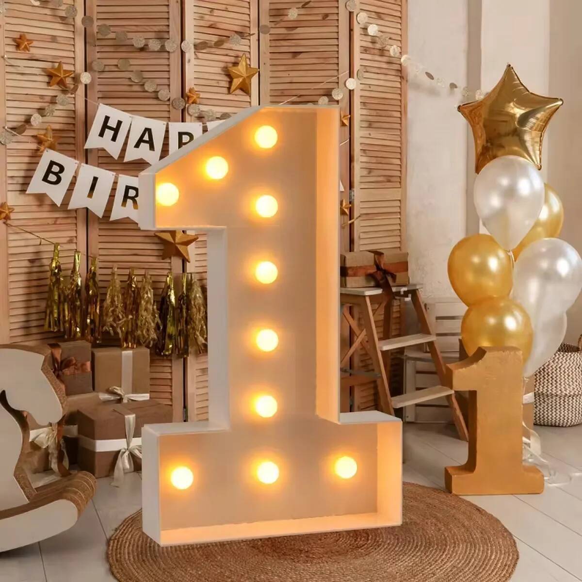 Giant Number Led Light for Kid - Led Balloon Light のレビューと価格