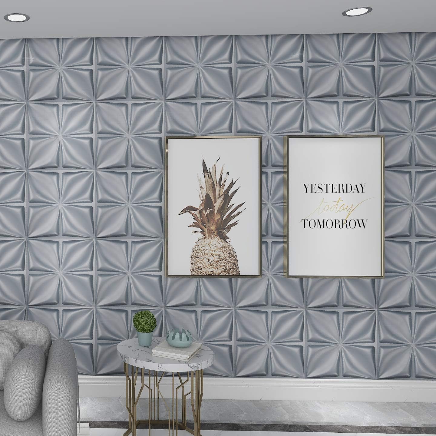3D Wall Panel PVC Flower Desig - Flower Wall Panel のレビューと価格