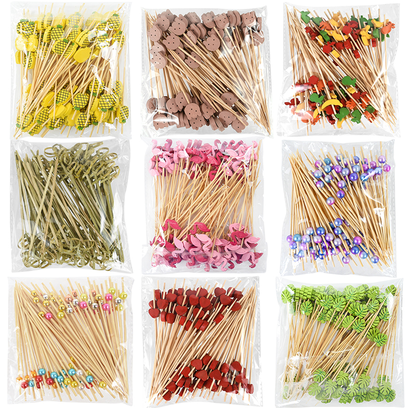 100Pcs Disposable Bamboo Skewe - Centerpiece Stick のレビューと価格