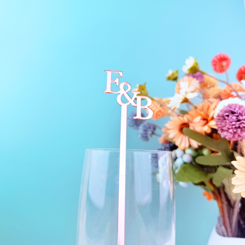 20pcs/50pcs Custom Initial nam - Centerpiece Stick のレビューと価格