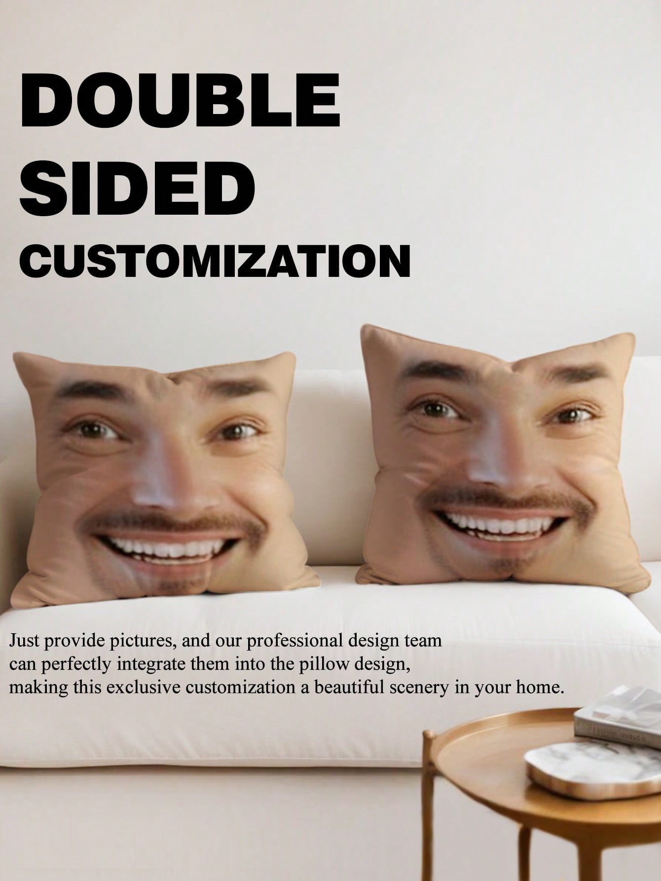 1pc Custom Face Square Pillow  - Eve Party のレビューと価格