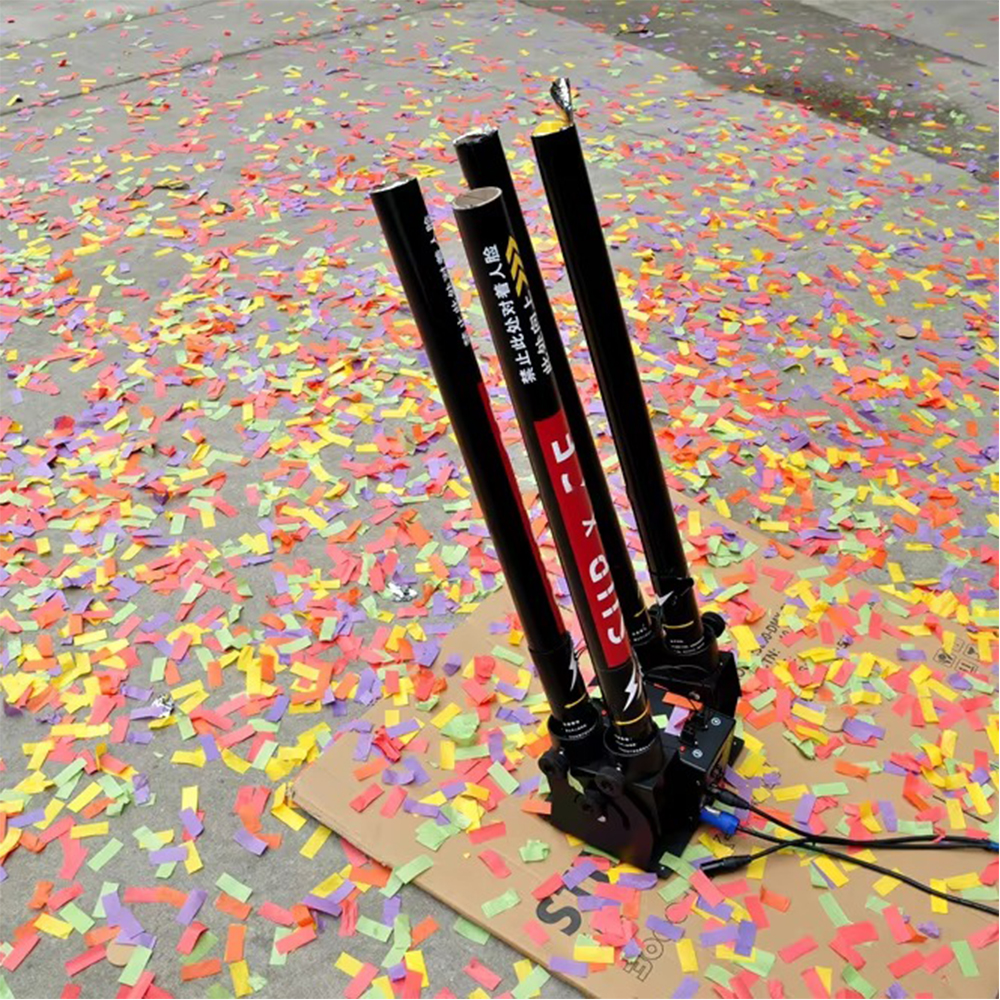 4 Heads Electronic Confetti La - Confetti Cannon Tube のレビューと価格