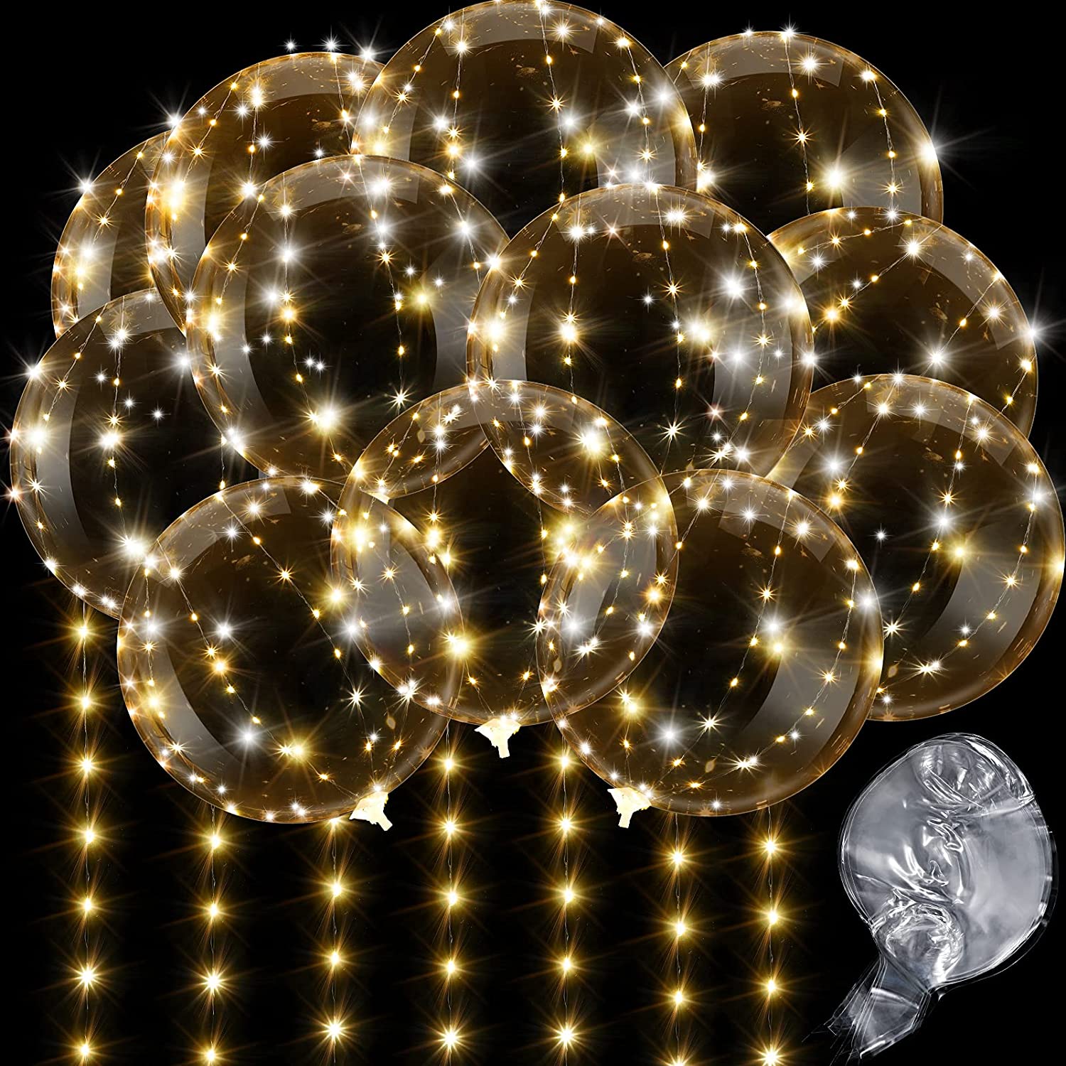 4PCS Led Balloon With Light Lu - Led Balloon Light のレビューと価格