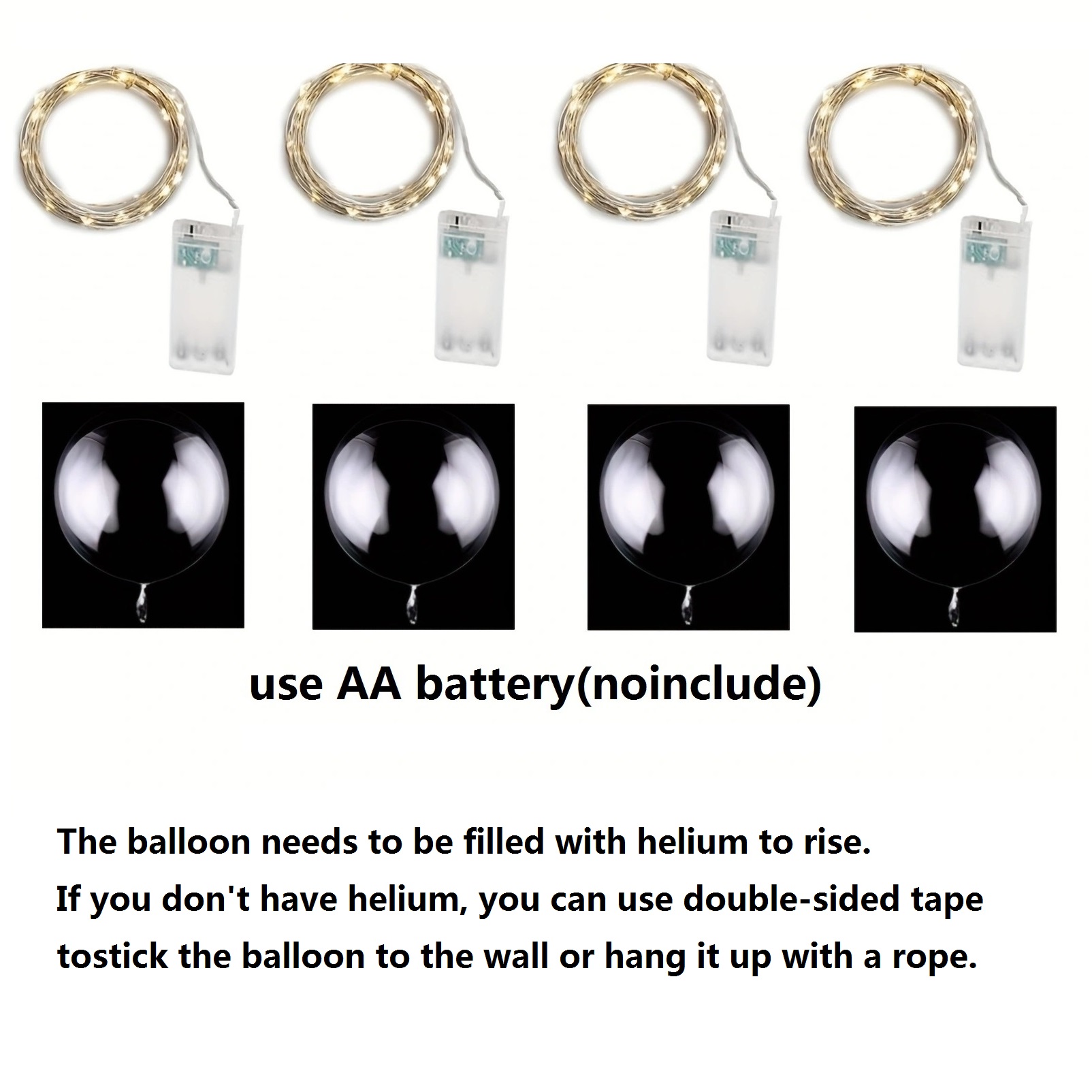 4PCS Led Balloon With Light Lu - Led Balloon Light のレビューと価格