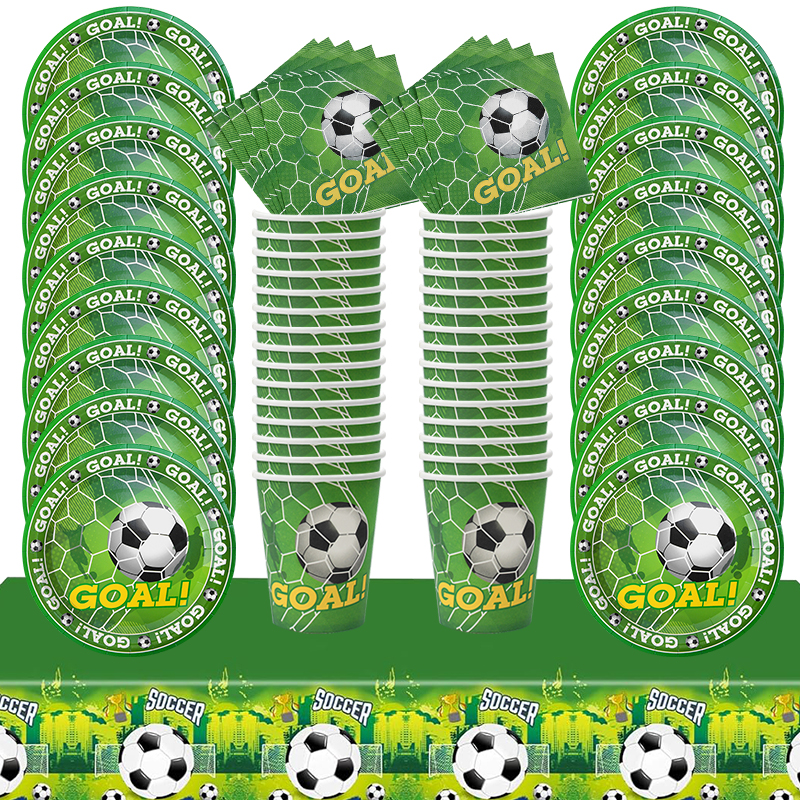 Soccer Party Disposable Tablew - Table Cloth Disposable のレビューと価格