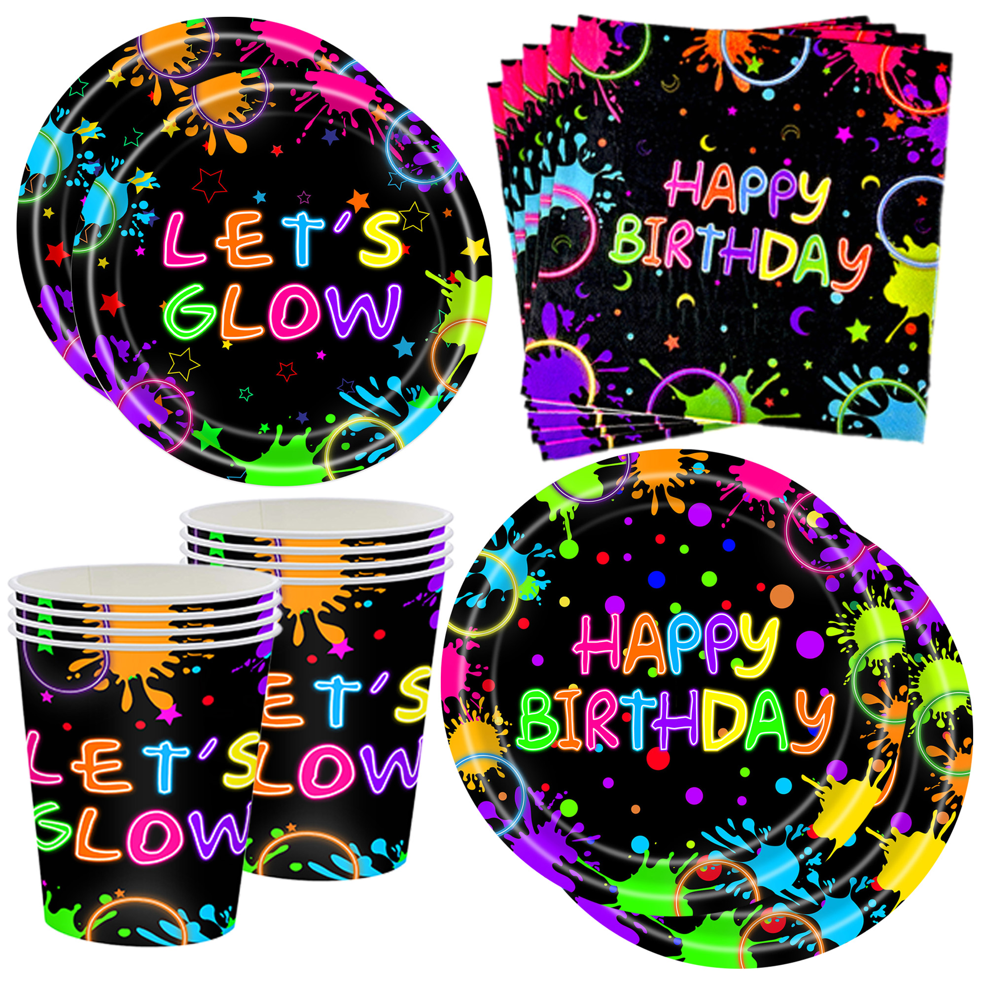 Neon Party Supplies Let Glow P - Let'S Party Event Supply のレビューと価格