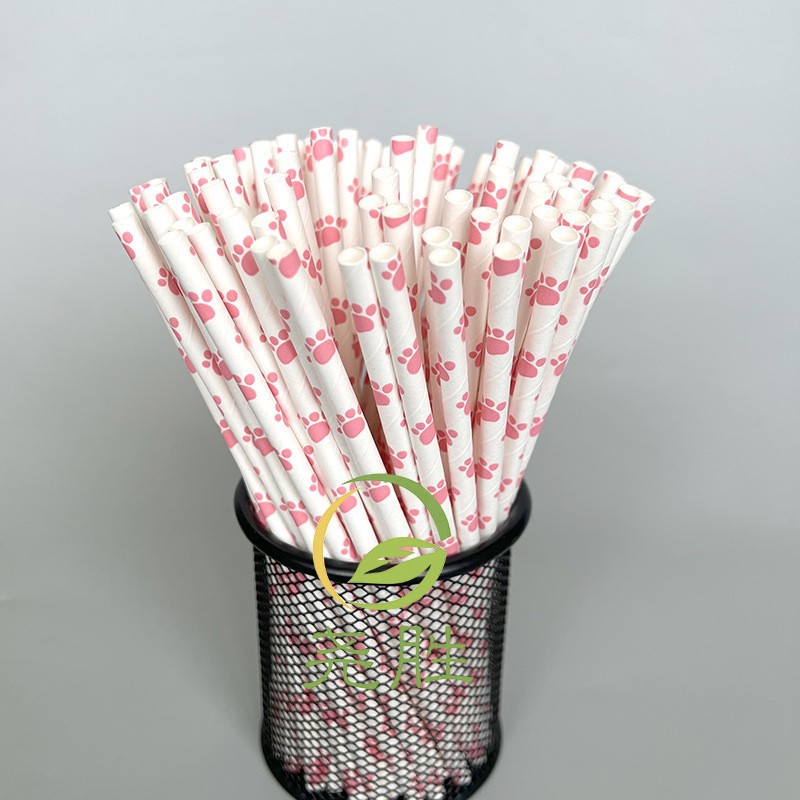Moustache Paper Straw Cow Blac - Paper Straw Color のレビューと価格