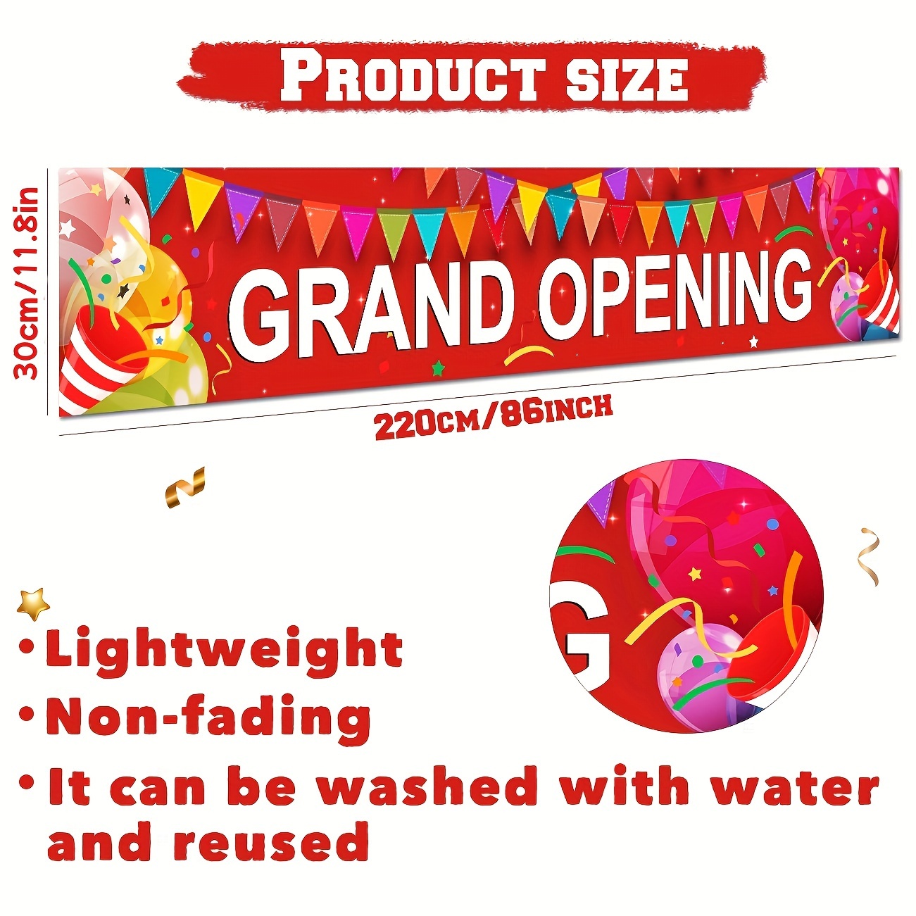 Grand Opening Banner New Store - Party Event Supply Store のレビューと価格