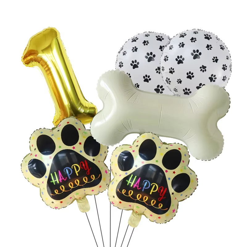 Gold WOOF Balloons, Dog Birthd - Let'S Party Event Supply のレビューと価格
