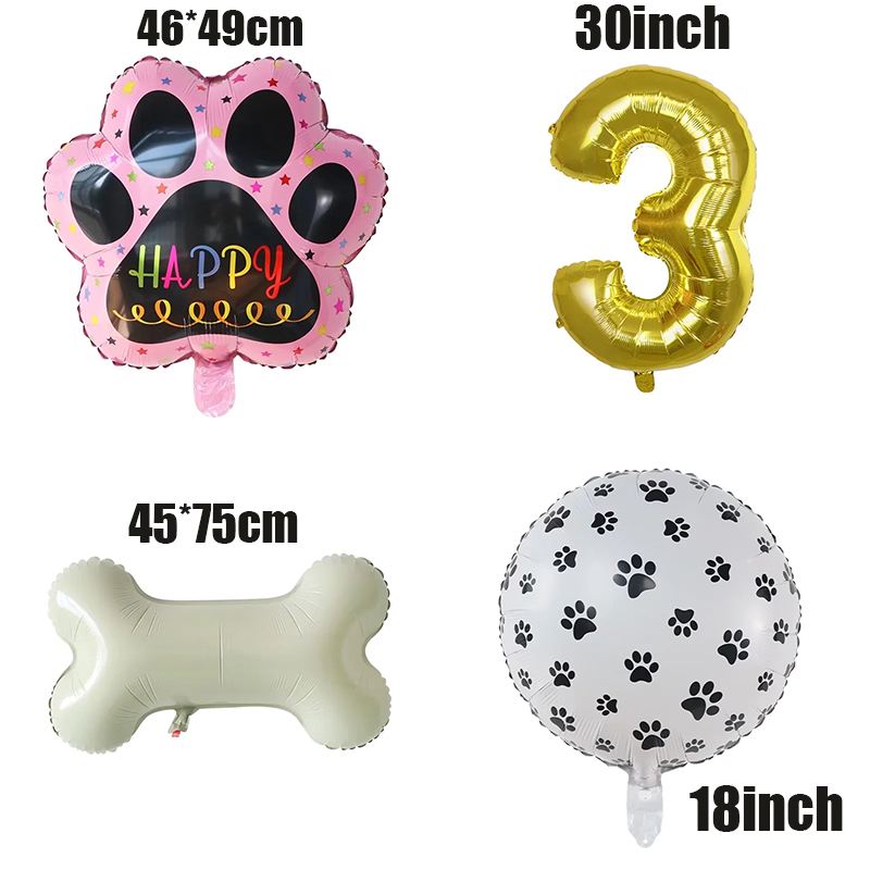 Gold WOOF Balloons, Dog Birthd - Let'S Party Event Supply のレビューと価格