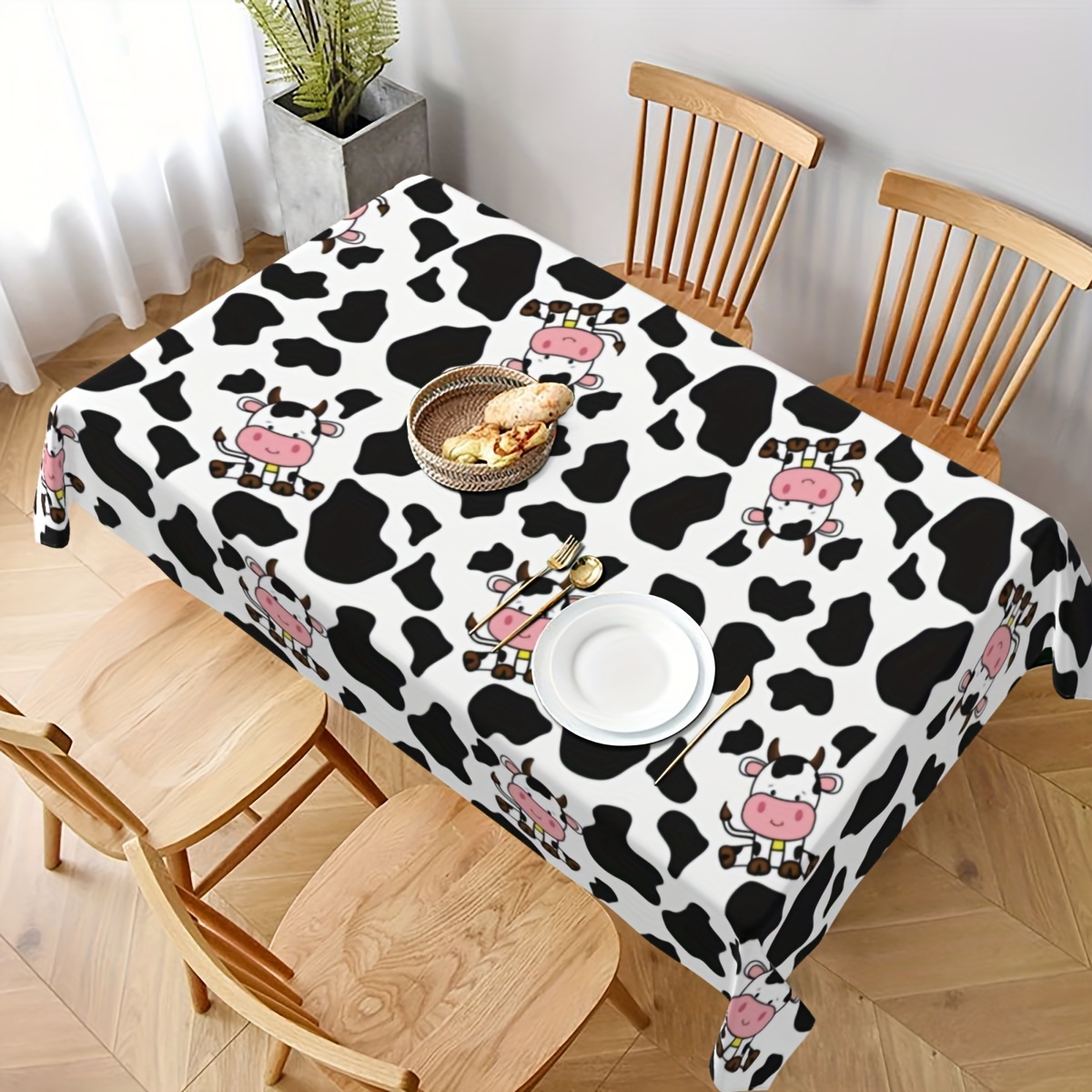 1pc Cow Farm Animal Theme Picn - Table Cloth Disposable のレビューと価格