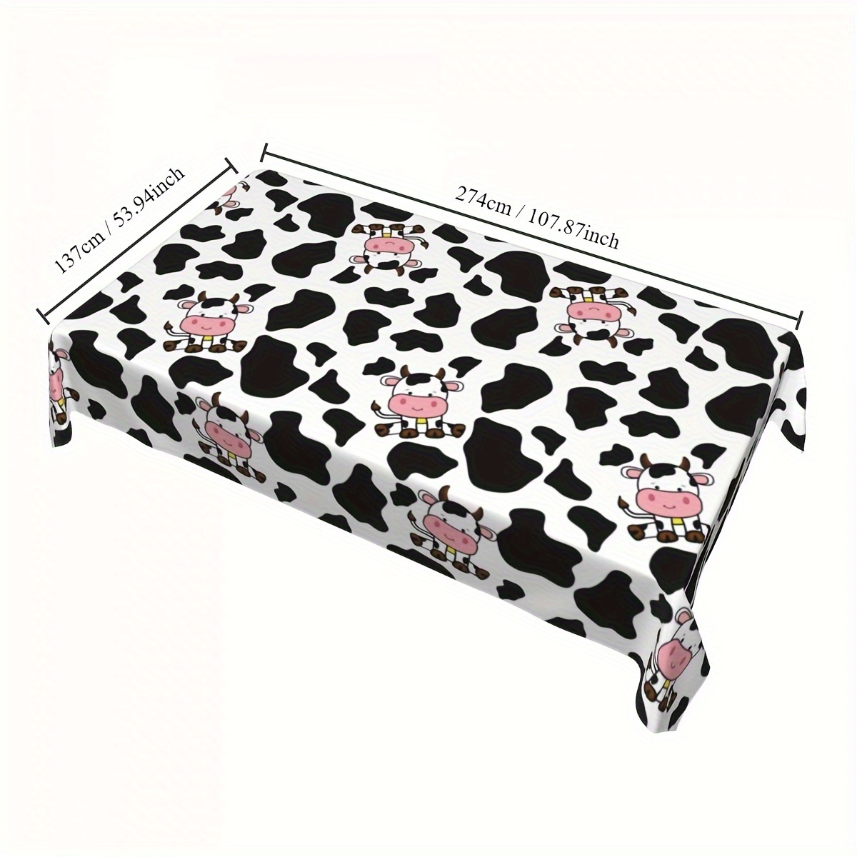 1pc Cow Farm Animal Theme Picn - Table Cloth Disposable のレビューと価格