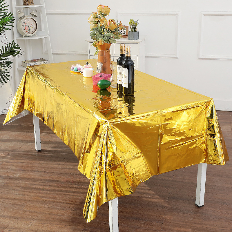 137cm*183cm Rose Gold Sliver D - Table Cloth Disposable のレビューと価格