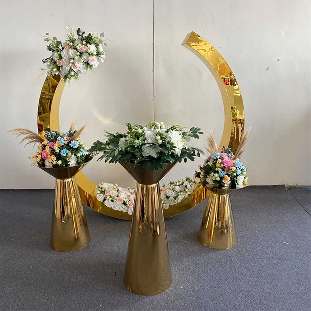 Hot Sale Gold Trim Flower Acry - Party Event Supplier のレビューと価格