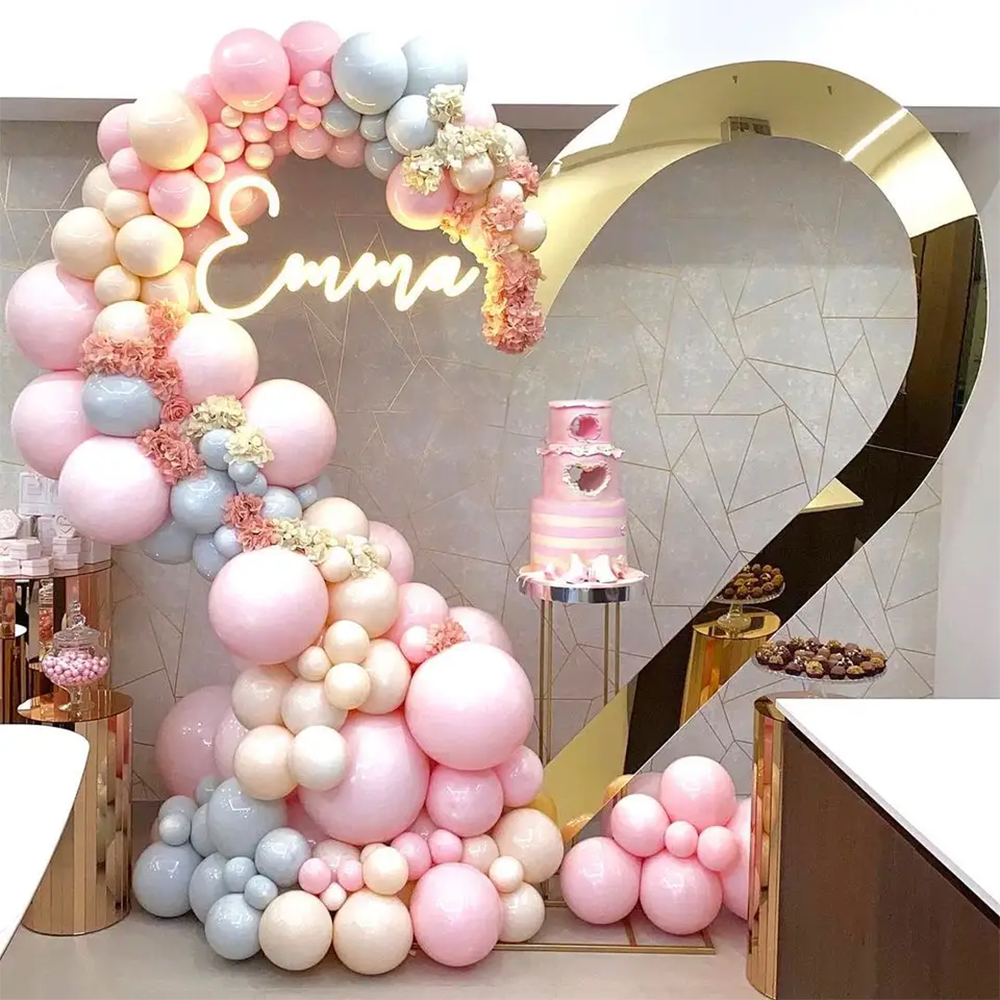 Hot Sale Gold Trim Flower Acry - Party Event Supplier のレビューと価格