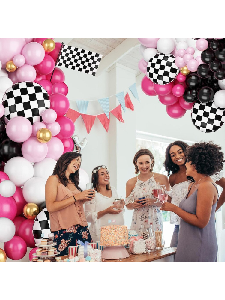 116Pcs Pink Race Car Balloon A - Balloon Arch Kit のレビューと価格