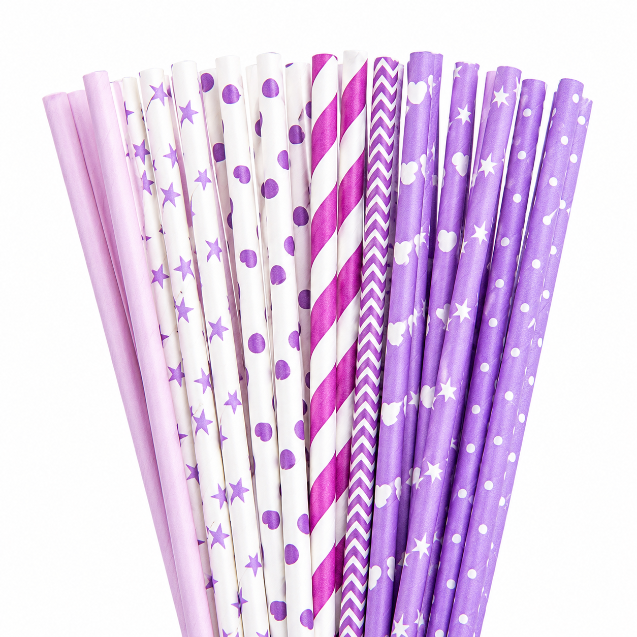 25pcs Colorful Patterned Paper - Paper Straw Color のレビューと価格