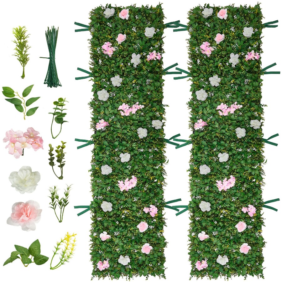 Wedding event backdrop: 3D sil - Flower Wall Panel のレビューと価格