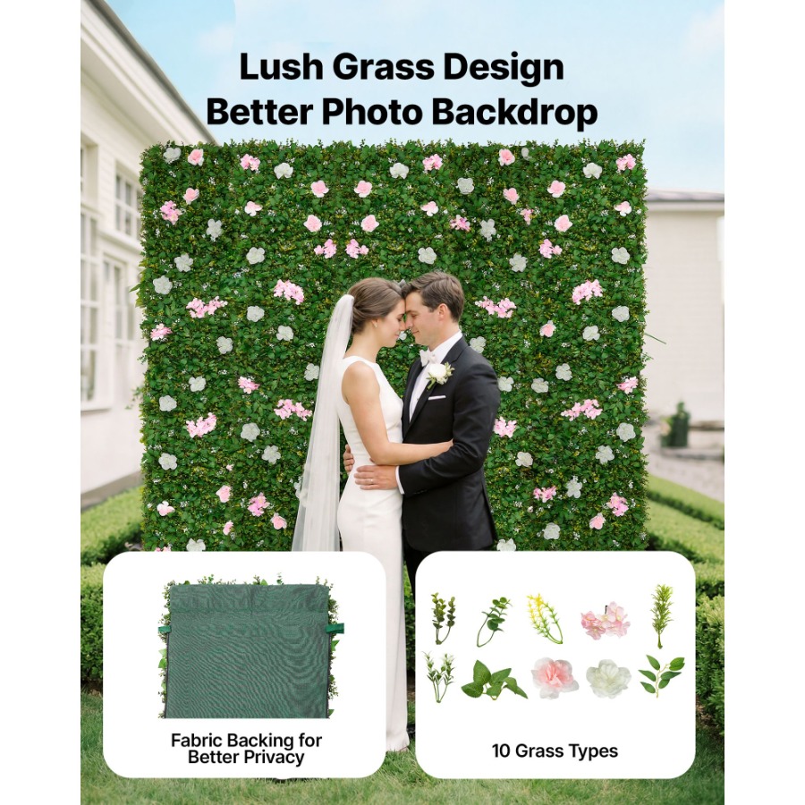 Wedding event backdrop: 3D sil - Flower Wall Panel のレビューと価格