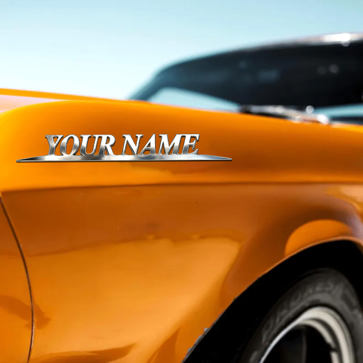 Metal Trendy YOUR NAME Sticker - Event Suppliers のレビューと価格