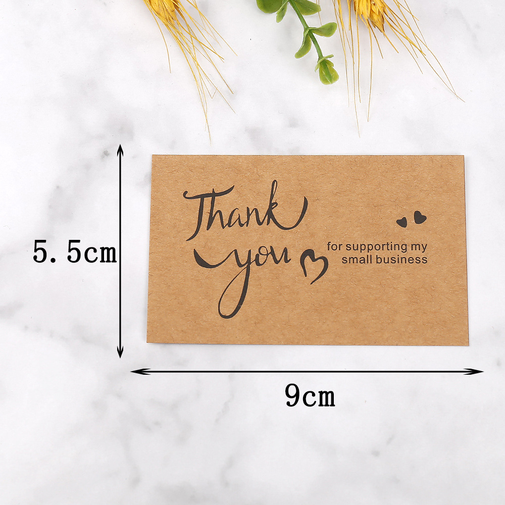 50pcs Thank You Cards Kraft Pa - Party Event Supply Store のレビューと価格