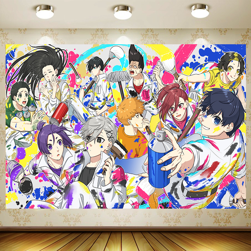 BLUE LOCK boy Backdrop Boy Bir - Table Cloth Disposable のレビューと価格