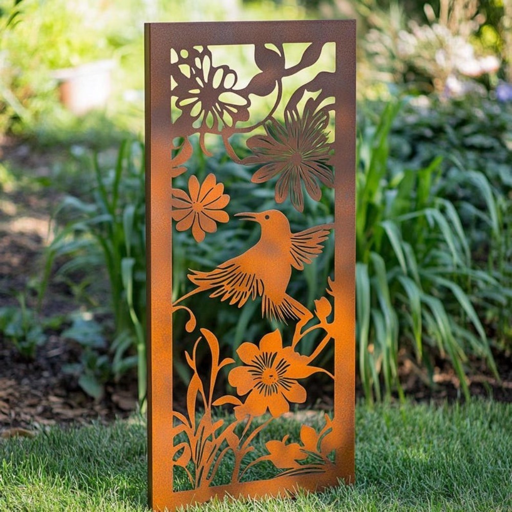 Outdoor 2D Metal Garden Wall P - Flower Wall Panel のレビューと価格