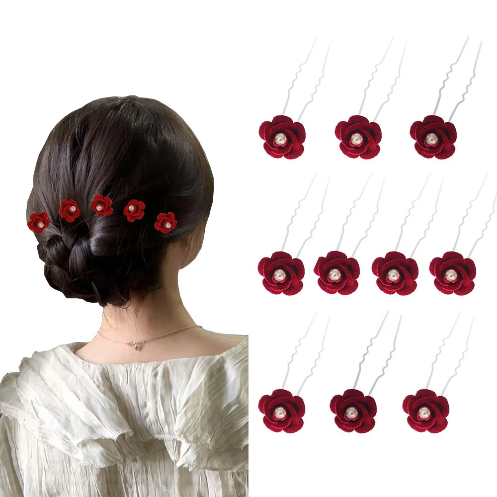 10Pcs Rose Hair Accessories We - Event Suppliers のレビューと価格